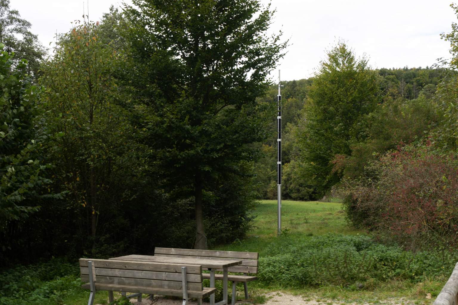 WiFi by solar power at resting area at Bavaria