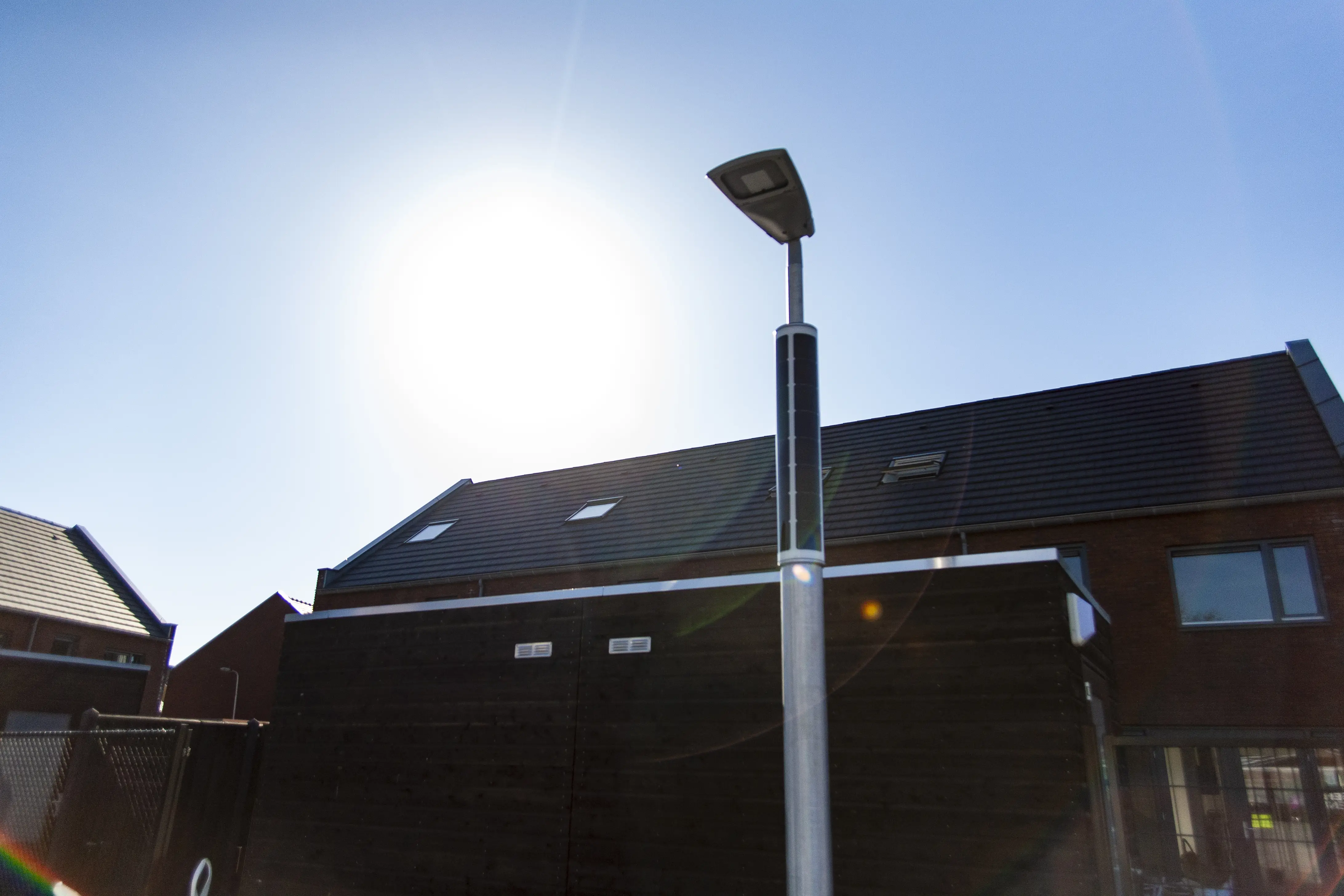 Solarbetriebene Parkplatzleuchten