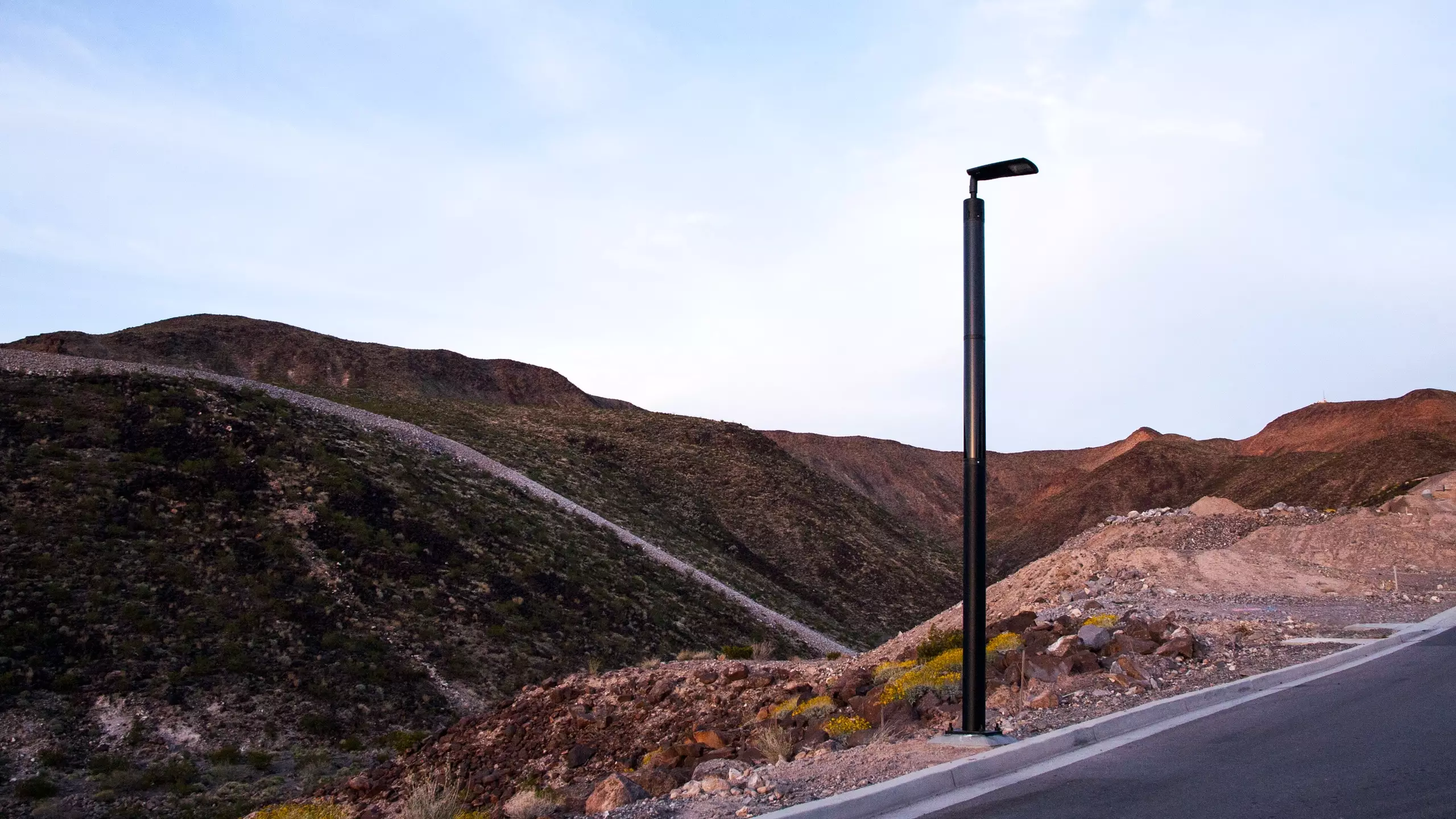 Soluxio solar pathway lighting in Nevada mountains