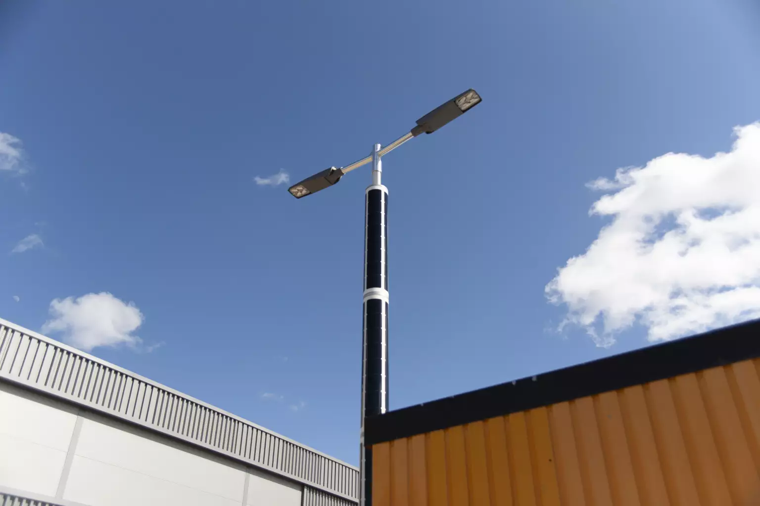 Soluxio solar lighting for a public parking lot in Maastricht, the Netherlands