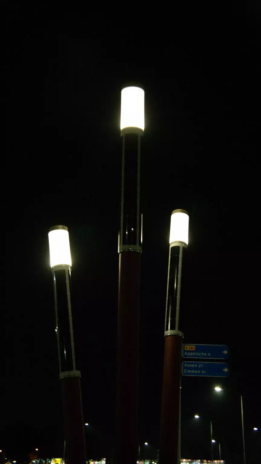 Soluxio Lightsticks with white light in Friesland, Holland Soluxio Lightsticks with white light in Friesland, Holland