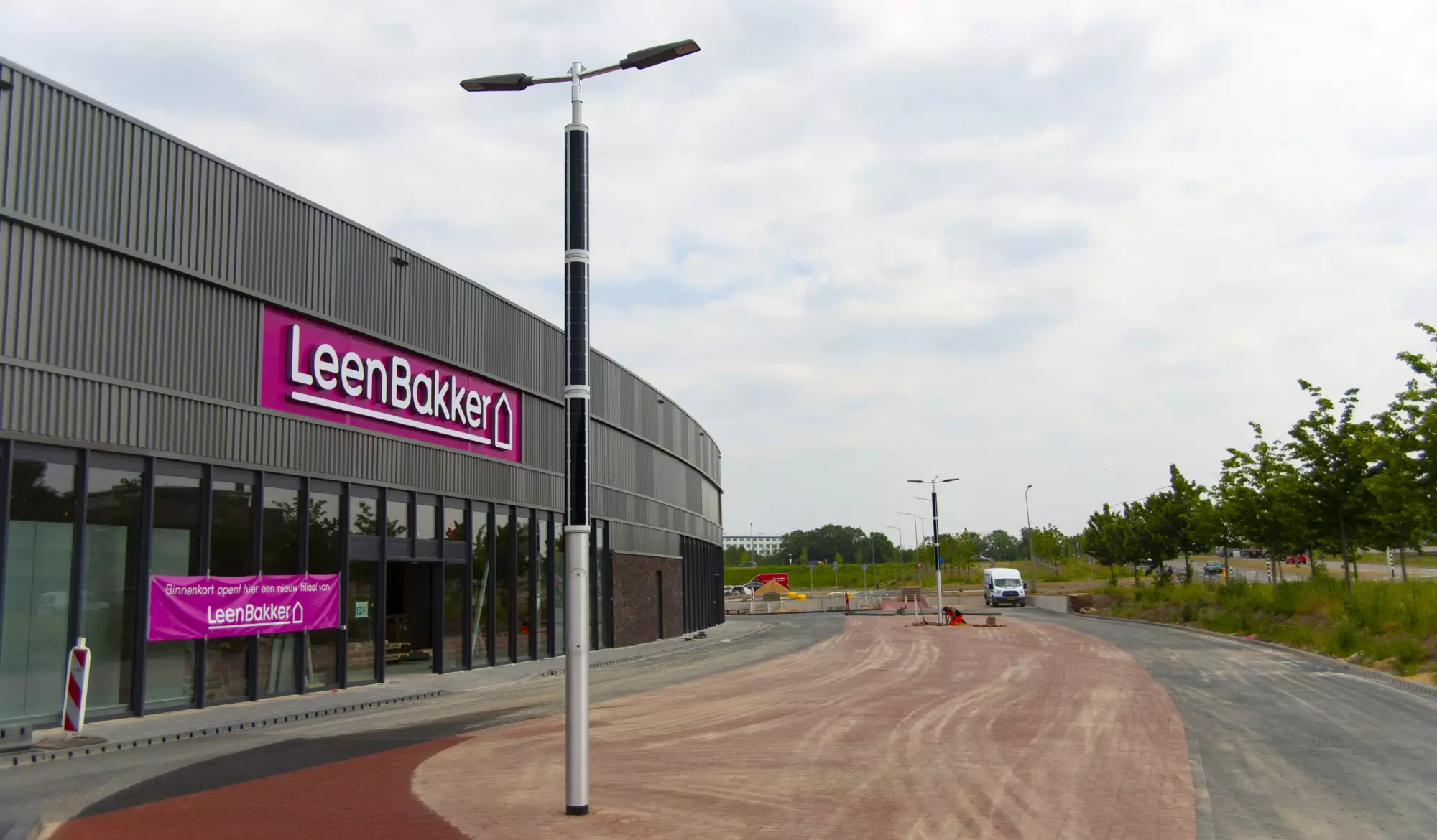 Soluxio solar lighting for public parking lot