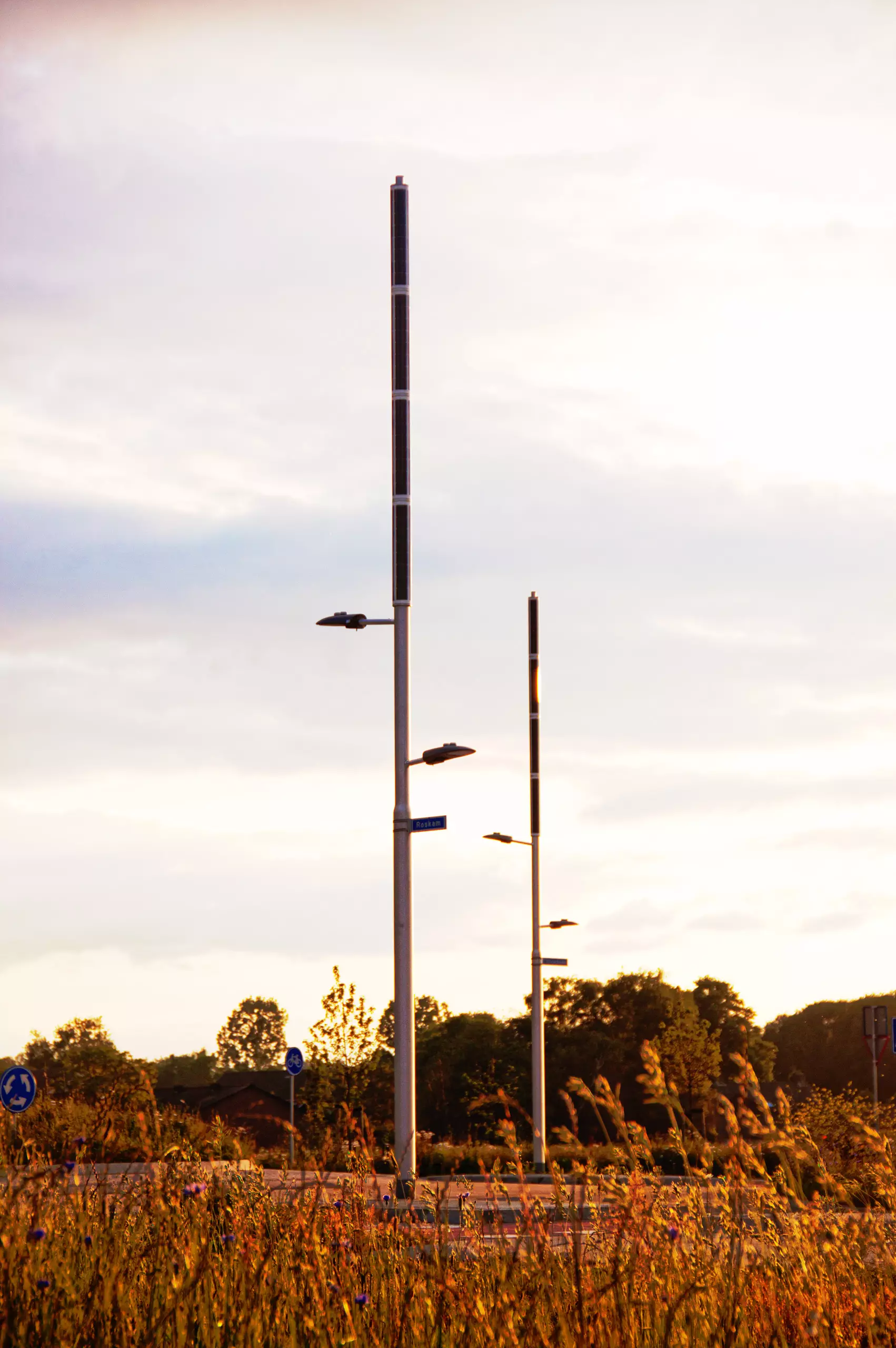 Soluxio hybrid solar light at Dutch road, smart city ready Soluxio hybrid solar light at Dutch road, smart city ready