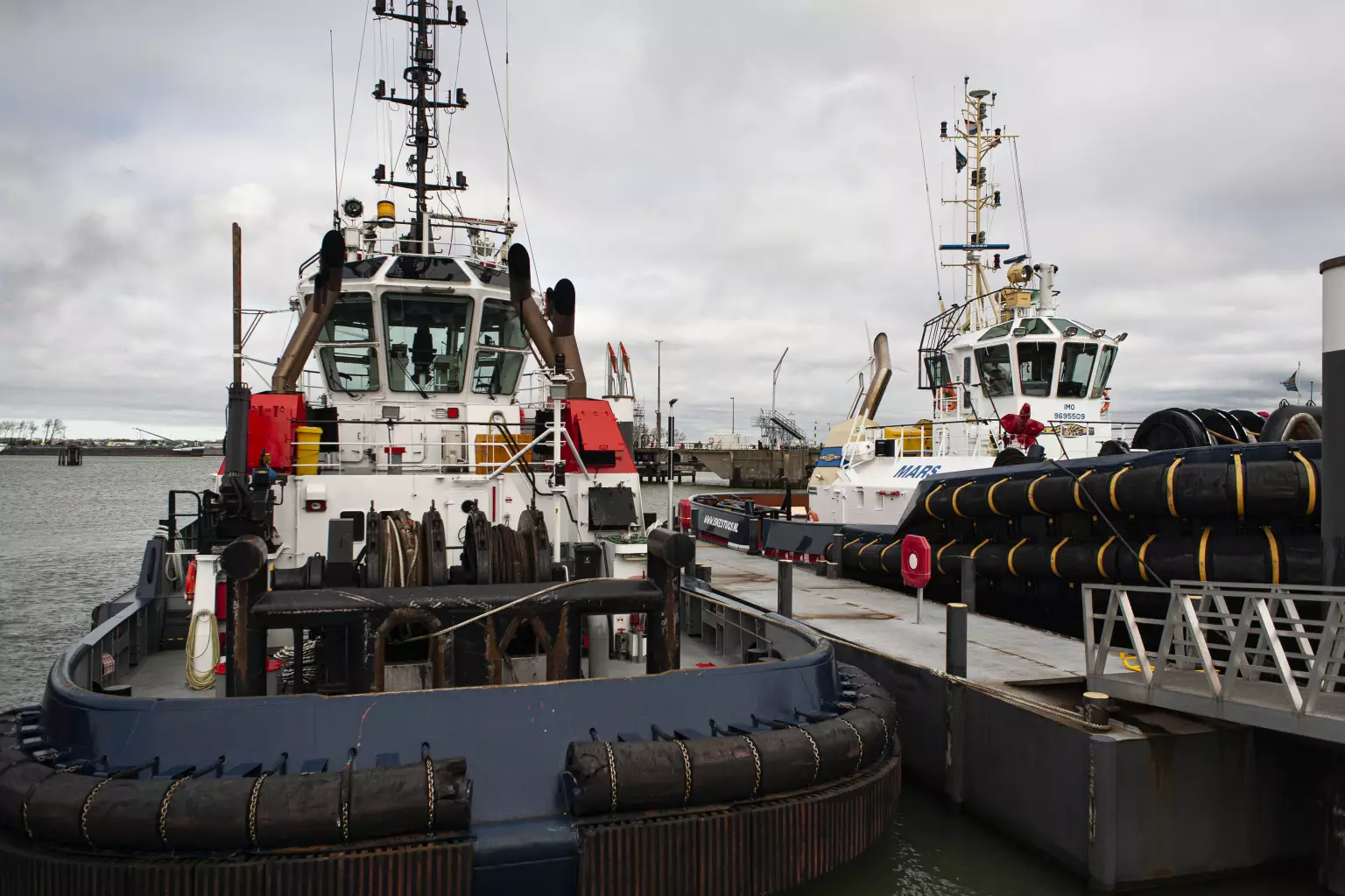 Tugboats with industrial solar lighting