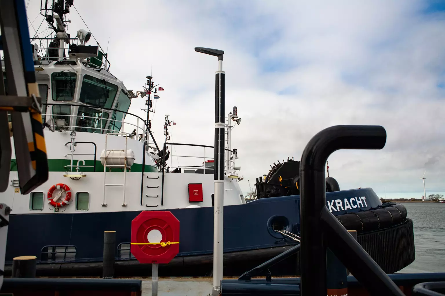 Solar Industrielle Beleuchtung mit Schlepp Schiff