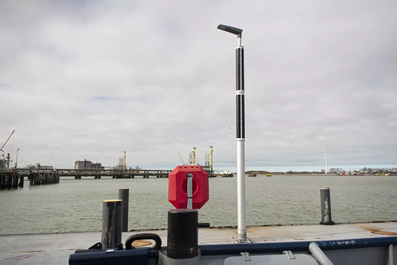 Solar industrial lighting for tugboats